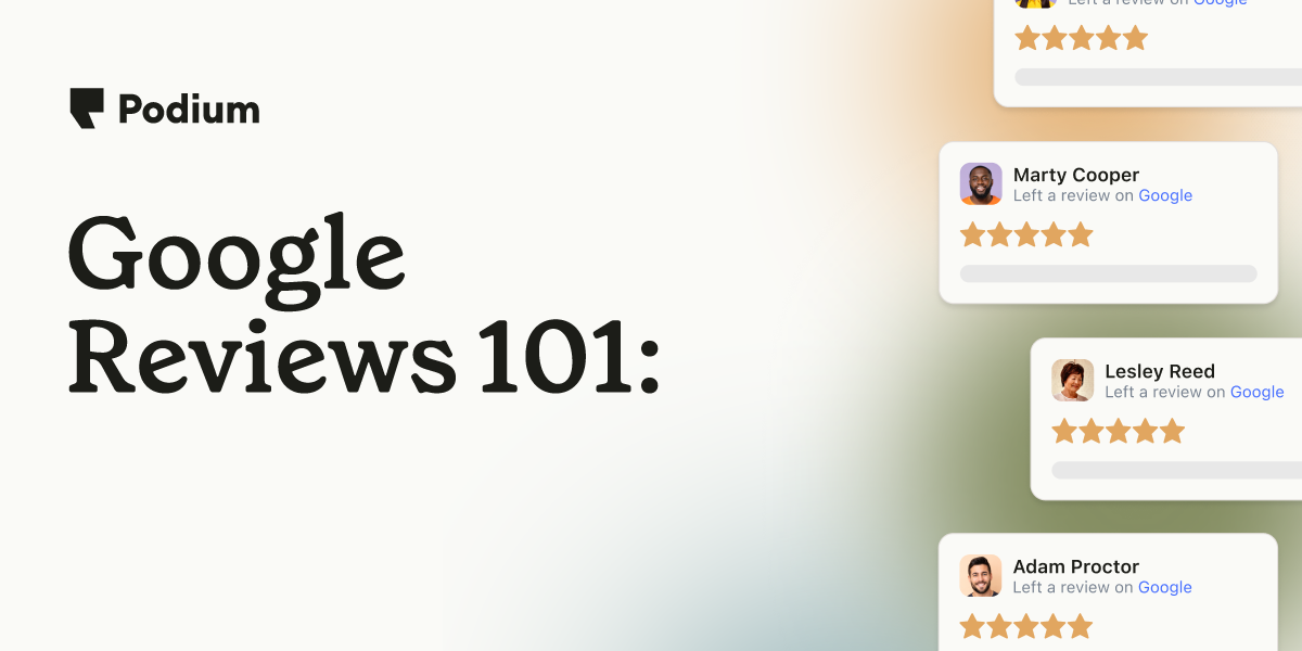 Google Reviews 101